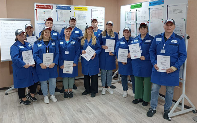 Сотрудники ООО «АЙС-ПРОДУКТ» (продукция от Ильиной)  прошли обучение на «Фабрике производственных процессов»