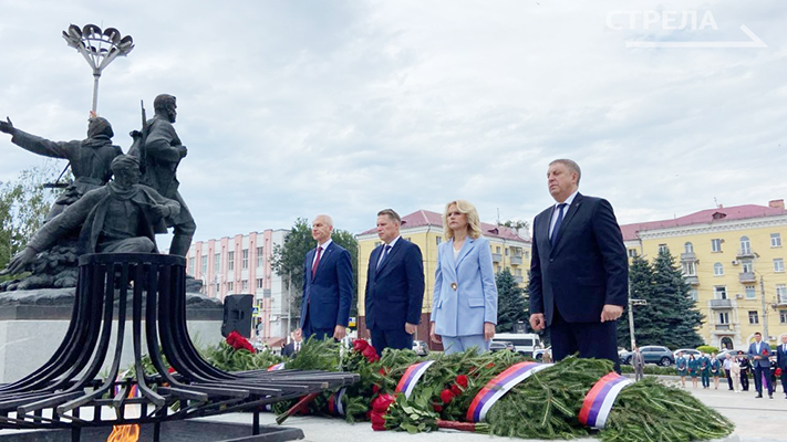 На площади Партизан состоялось памятное мероприятие