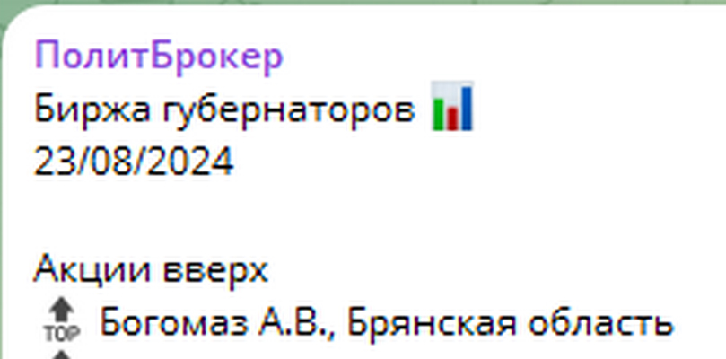 Губернатор Брянской области Александр Богомаз наращивает позиции