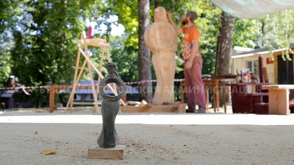 В Брянске прошел фестиваль деревянных скульптур