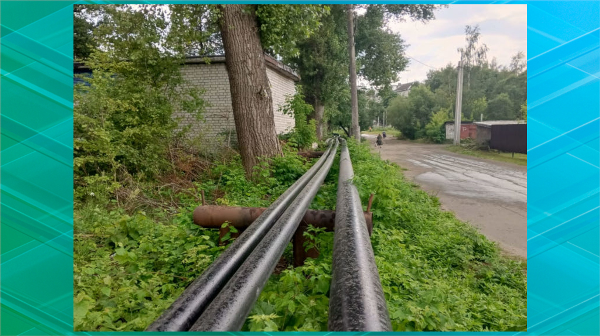 В брянском поселке Любохна капитально отремонтировали тепловые сети