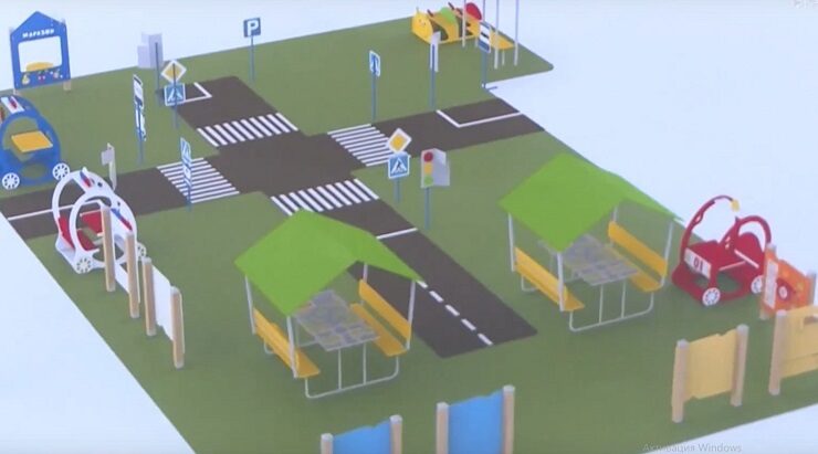 В Стародубе благоустраиваются новые детские и спортивные площадки