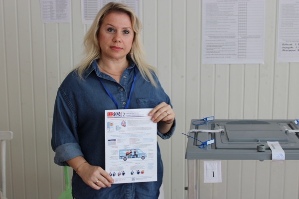 Ирина Хоменко не первый год является наблюдателем от Общественной палаты Брянской области на одном из избирательных участков Стародуба