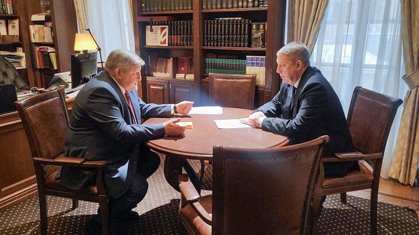 Губернатор Брянщины Александр Богомаз встретился с Николаем Овсиенко