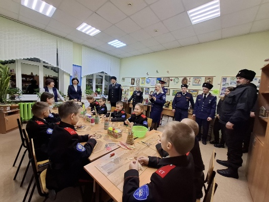 Стародубский кадетский казачий корпус посетили представители Всероссийского казачьего общества