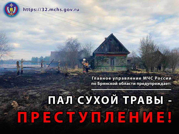 Сотрудники ОНДПР по Стародубскому округу в очередной раз напоминают жителям об опасностях весеннего сжигания травы