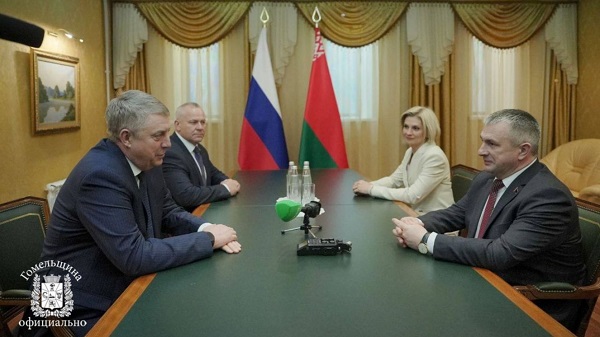 Александр Богомаз встретился председателем Гомельского облисполкома Иваном Крупко