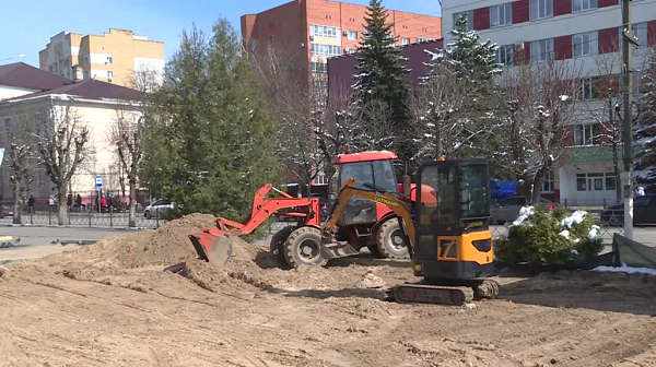 В Клинцах Брянской области приступили к реконструкции главной городской площади