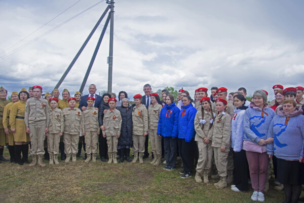 По инициативе «Единой России» в Клетнянском районе появился геоглиф «80 лет Победы»