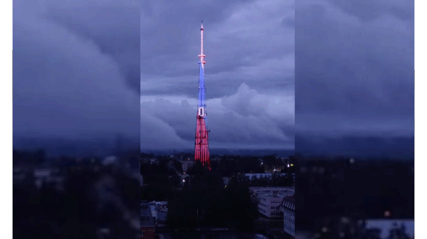 Брянская телебашня в День России поздравила жителей областного центра