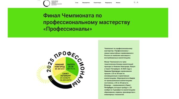 Брянцев приглашают на заключительный финал чемпионата по профмастерству «Профессионалы»