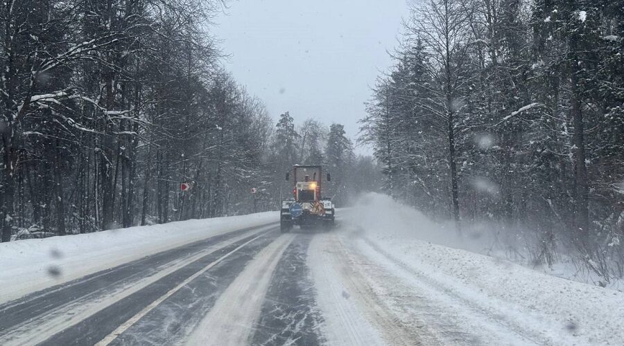 В Брянской области идёт ликвидация последствий снегопада