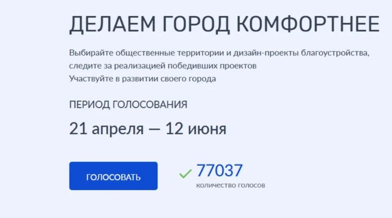 В Брянской области за объекты благоустройства свои голоса отдали более 77 тысяч жителей
