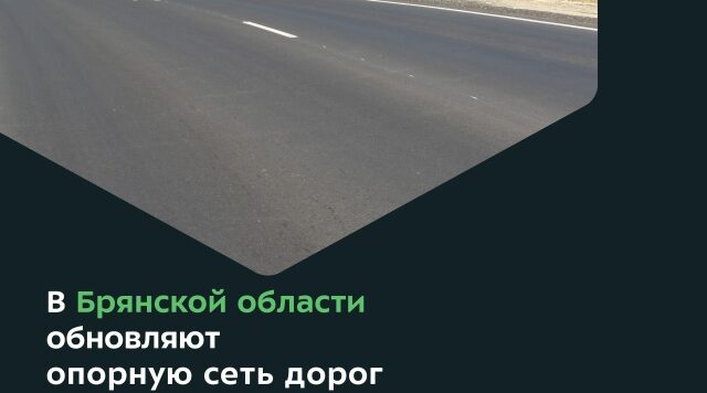 На Брянщине по нацпроекту продолжается обновление опорной сети дорог