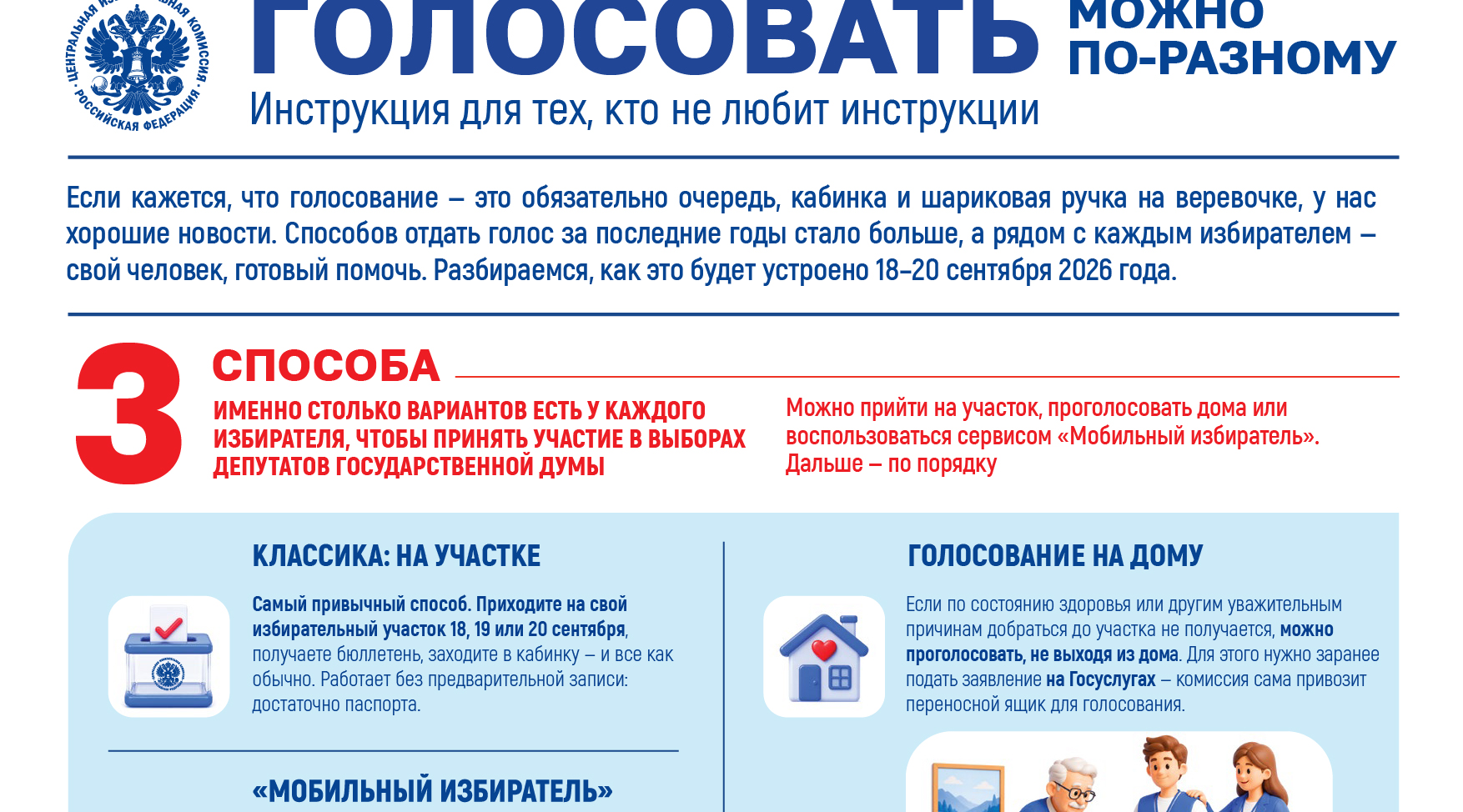 Брянцы могут голосовать по-разному